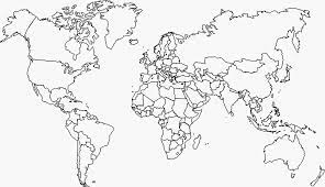 grande carte du monde vierge et blanche a completer mapamundi para imprimir mundo colorear dibujo licorne coloriage page pdf