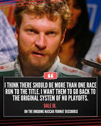 When Dale Jr. steps up, it's...