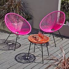 Camden 3 Piece Bistro Set Pink And Orange Home Garden George At Asda Outdoor Patio Decor Outdoor Patio Furniture Sets Patio Furnishings