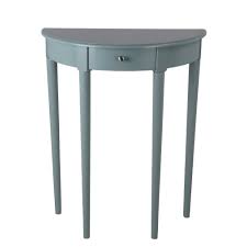Shop our best selection of unfinished console tables to reflect your style and inspire your home. Overstock1 Drawer Half Moon Console Table With Round Legs Small Sage Blue Blue Wood Dailymail