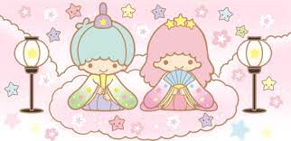 cute smile little twin stars hello kitty baby art