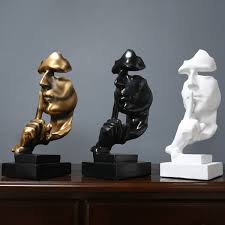 Maybe you would like to learn more about one of these? Nordic Style Resin Silent Decoration Statues Gold Silence Sculptures Home Decorations Alexnld Com