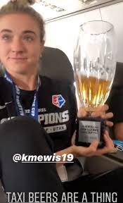 Let her enjoy this brief period of fame. Nwsl Ring Dunk Aggie Shea Groom Celebrates Challenge Cup Title