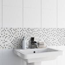 Check spelling or type a new query. Ikarai Light Grey Marble Effect Natural Stone Mosaic Tile Sheet L 300mm W 300mm Diy At B Q