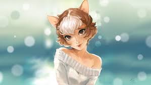 What are all the japanese characters? Hd Wallpaper Anime Girls Cat Girl Animal Ears Original Characters Freckles Wallpaper Flare