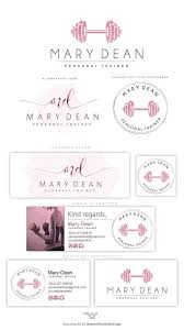 Rose Gold Dumbbell Fitness Trainer Logo Kit Personal Trainer Logo Fitness Instructor Logo Set Personal Training Health Logo Logo 166 5 Logotipo Saude Logotipo Fitness Logomarca Nutricionista