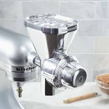 The kitchenaid metal food grinder tackles even the most challenging ingredients with speed and ease. Kitchenaid Grain Mill Attachment Reviews Crate And Barrel
