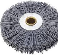 Key Machine Deburring Brush, Nylon Stainless Steel Crimped Wire Wheel Brush  for Removing Burrs, Cleaning Dust, 80x20x10mm Size with Accurate Bristle ...