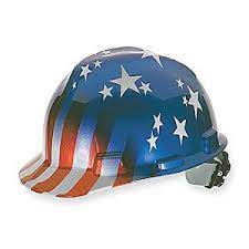 36 15 Hat Grainger Slotted Front Brim Usa Flag Hard Hats Hard Hat Hats