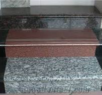 Multicolor Granite/Classic Red Granite Steps from China - StoneContact.com