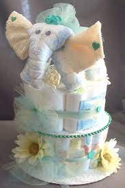 Baby Elephant Baby Shower Centerpiece Diaper Cake Decoration Gift Elephant Baby Shower Decorations Baby Shower Centerpieces Elephant Baby Shower Theme