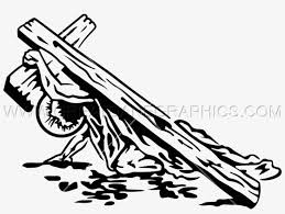 Cross drawing illustrations & vectors. Clip Freeuse Stock Jesus Carrying Cross Drawing At Jesus Carrying Cross Png Png Image Transparent Png Free Download On Seekpng