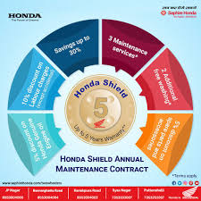Honda Shield Program Offers Annual Maintenance Benefits To Our Customers Secure Your Future Expenses Through Exclusive Deals Call Us 8880230011 Honda Honda