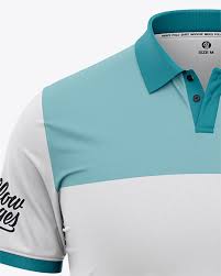 Download Men S Short Sleeve Polo Shirt Front View In Apparel Mockups On Yellow Images Object Mockups