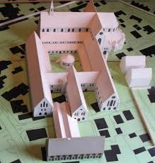 Model Of Former Cistercienzer Monasterry Since 12th Century Build In The Village Aduard Groningen Foto S Kastelen