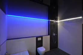 Spanndecke In Schwarz Hochglanz Bad Wc Decke Renovieren Fliesen Farbwechsler Wellness Spanndecken Nasszelle Badezimmer