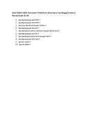 Oleh gurusd diposting pada 13 juni 2020 Soal Essay Mid Semester Komputer Akuntansi Xi Ak 10092018
