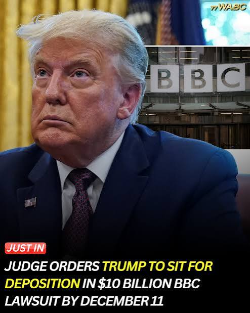 A federal judge has ordered President Trump to sit for a deposition by December 11 in his $10 billion defamation lawsuit against the BBC. The case centers on the broadcaster's editing of