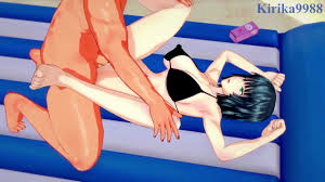 フブキと老人はビーチで激しいセックスをします。-ワンパンマン変態