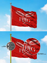 Friends Have A Look At This Flag Mockup Psd Template It S Perfect For Your Flag Designs Presentation With The Smart O Mockup Presentation Design Flag Design