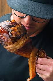 Bacon Wrapped Turkey Legs Traeger Grills Recipe Turkey Bacon Wrap Smoked Turkey Legs Turkey Legs