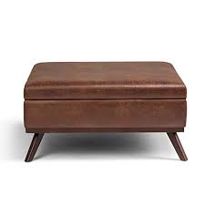 Talk about having the total package. beyond its strikingly good looks, glendale ottoman coffee table serves up serious functionality. Simpli Home Owen 36 Inch Wide Square Coffee Table Lift Top Storage Ottoman Cocktail Footrest Stool In Upholstered Farmhouse Goals