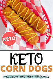 Keto Corn Dogs Rezept Rezept Friteringsrecept In 2020 Corndog Recipe Corn Dogs Recipes