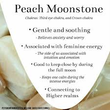 Peach Moonstone Crystal Meaning Crystal Healing Stones Crystal Meanings Crystals