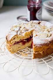 Vegan Raspberry Bakewell Cake Recipe Vegan Cake Recipes Dessert Recipes Baking Recipes