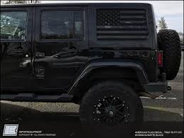 (2) 6 or 12 inch standard usa thin blue line flags vinyl decal fits: Jeep Wrangler Jk American Flag Side Window Decal Fits 2007 2018 Jk Importequipment