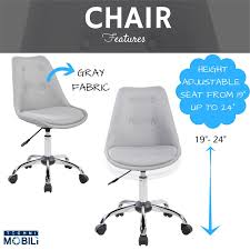 Ships from and sold by bisonoffice. Techni Mobili Armless Desk Chair In Gray Rta K460 Gry