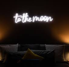 To The Moon Neon Light Decor In 2020 Neon Lights For Rooms Neon Sign Bedroom Led Neon Signs