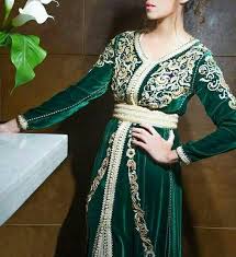 قفطان اخضر Moroccan Clothing Moroccan Fashion Moroccan Dress