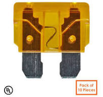 FATC-5A-TAN - 5 AMP Automotive Blade Fuses, Marine Blade Fuses, Tan, 10  Pieces