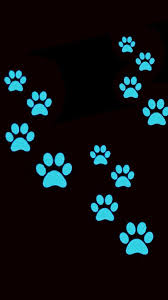 Blue Paw Prints Wallpaper By Artist Unknown Paw Wallpaper Paw Print Background Phone Wallpaper
