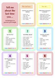 It doesn't matter how much dialogue you have. 18 Dialogs To Practice The Past Simple In 2021 English Language Teaching Speaking Activities English English Teaching Materials