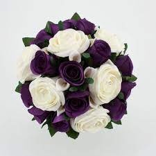 Beautiful Purple Wedding Bouquets Purple Wedding Flowers Purple And Silver Wedding