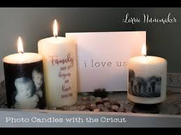 Photo Candles With The Cricut Youtube
