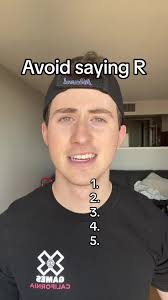 Can you avoid saying R? #avoid