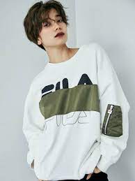 emoda fila ミリタリードッキングプルオーバー エモダ emoda 公式通販 runway channel ランウェイチャンネル tシャツ デザイン おしゃれ tシャツ おしゃれ メンズファッション