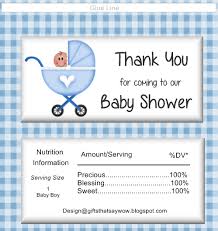 On the back, they have a place to personalize the announcement! Gifts That Say Wow Free Hershey Candy Wrapper For Baby Boys Makes A Cute F Baby Shower Candy Wrapper Baby Boy Shower Favors Baby Shower Favours For Guests
