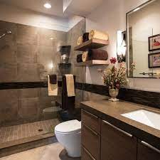 This tiny bathroom is made to feel much larger by the inclusion of mirror all around the room. Modern Bathroom Colors 50 Ideas How To Decorate Your Bathroom Modern Bathroom Colours Bathrooms Remodel Bathroom Design
