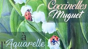 Say it with flowers : Demo D Aquarelle Muguet Et Coccinelles Youtube