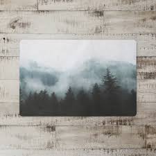 miamisburg foggy mountains kitchen mat