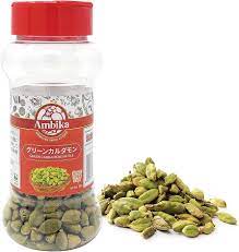 Amazon | Ambika インド産 - グリーンカルダモンホール シード 小荳蔲 ケース入り 50g Green Cardamom Whole  - 日本語レシピ付き | Generic | スパイス・ハーブ 通販