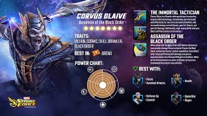 She's largely responsible for helping unlock black bolt and phoenix, . Corvus Glaive Joins Marvel Strike Force As The Black Order Grows Stronger Marvel