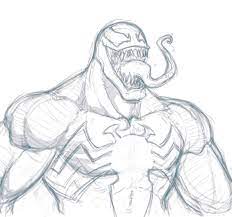 Venom Doodle Probably Not Gonna Turn This Into A Piece But Was Fun As A Warmup Venom Spiderman Marvel Comics Pat Marvel Drawings Spiderman Art Drawings