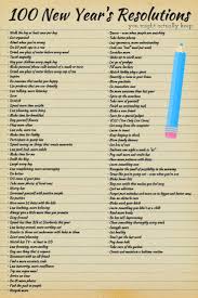 100 New Year S Resolutions New Year New Year S Eve Resolutions Self Improvement New Year Goals New Years Resolution New Years Resolution List