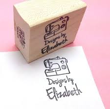 Ink the stamp using silhouette inks. Custom Rubber Stamp Designs By Your Name Custom Stamp Clothes Tags Label Sewing Machine Stamp Design Custom Rubber Stamps Diy Stamp
