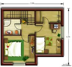 مخطط فيلا صغيرة جدا مساحه 50 متر مربع 2 غرفة نوم Arab Arch Home Decor Site Plan Decor